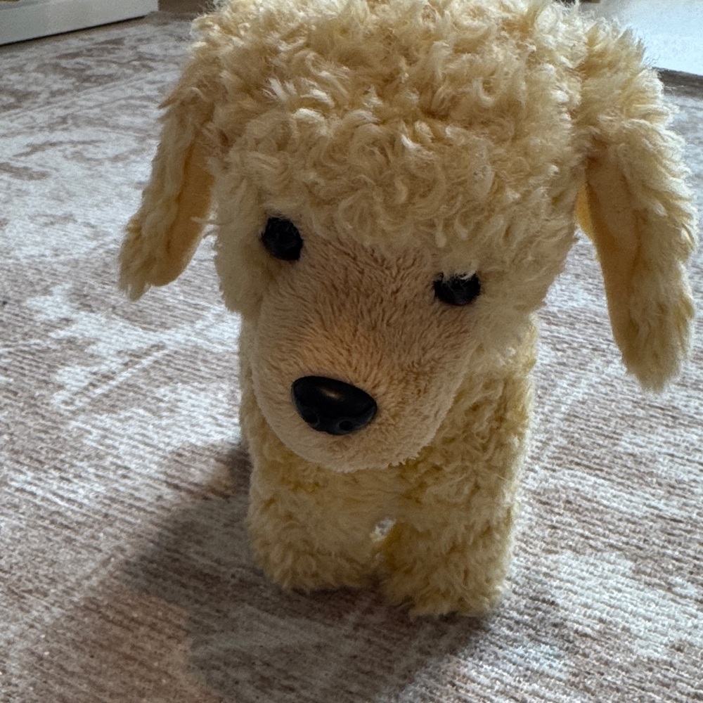 American Girl Doll Fluffy Cream Dog Toy for Playful Pups